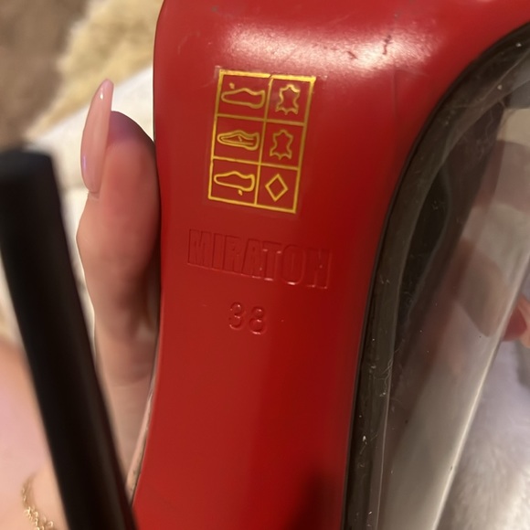 Cute red bottoms MIRATIN heels - Picture 6 of 7